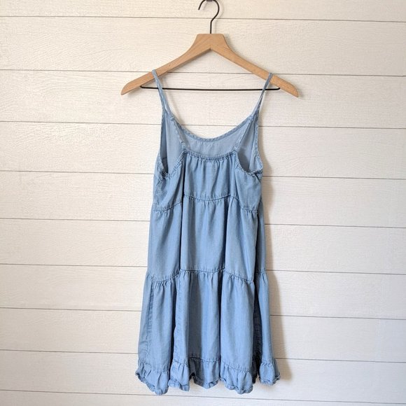Mossimo Chambray Tiered Sundress S - Picture 5 of 6